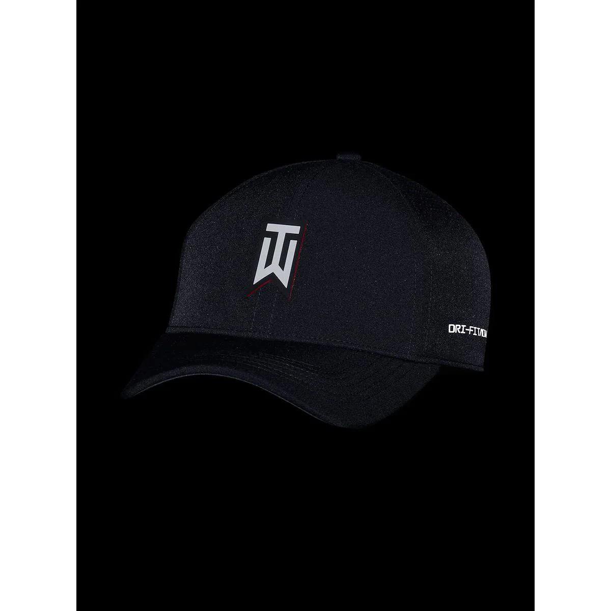 NIKE Tiger Woods Dri-FIT ADV Club Unisex Golf Cap - Black - L/XL (US SIZE)