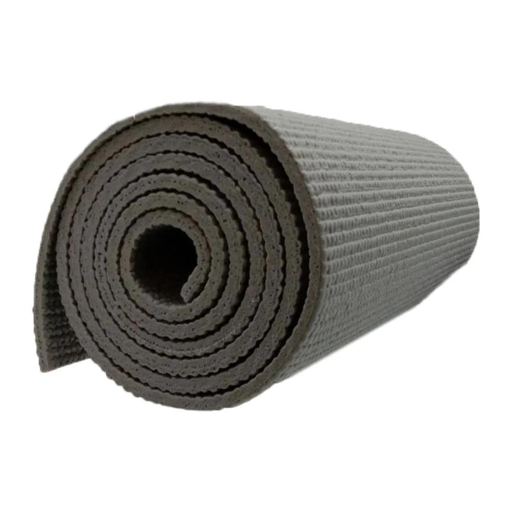 EXEO แผ่นรองออกกำลังกาย / เสื่อโยคะ PVC AB8004  6 mm. สีเทา - Grey - ONE SIZE