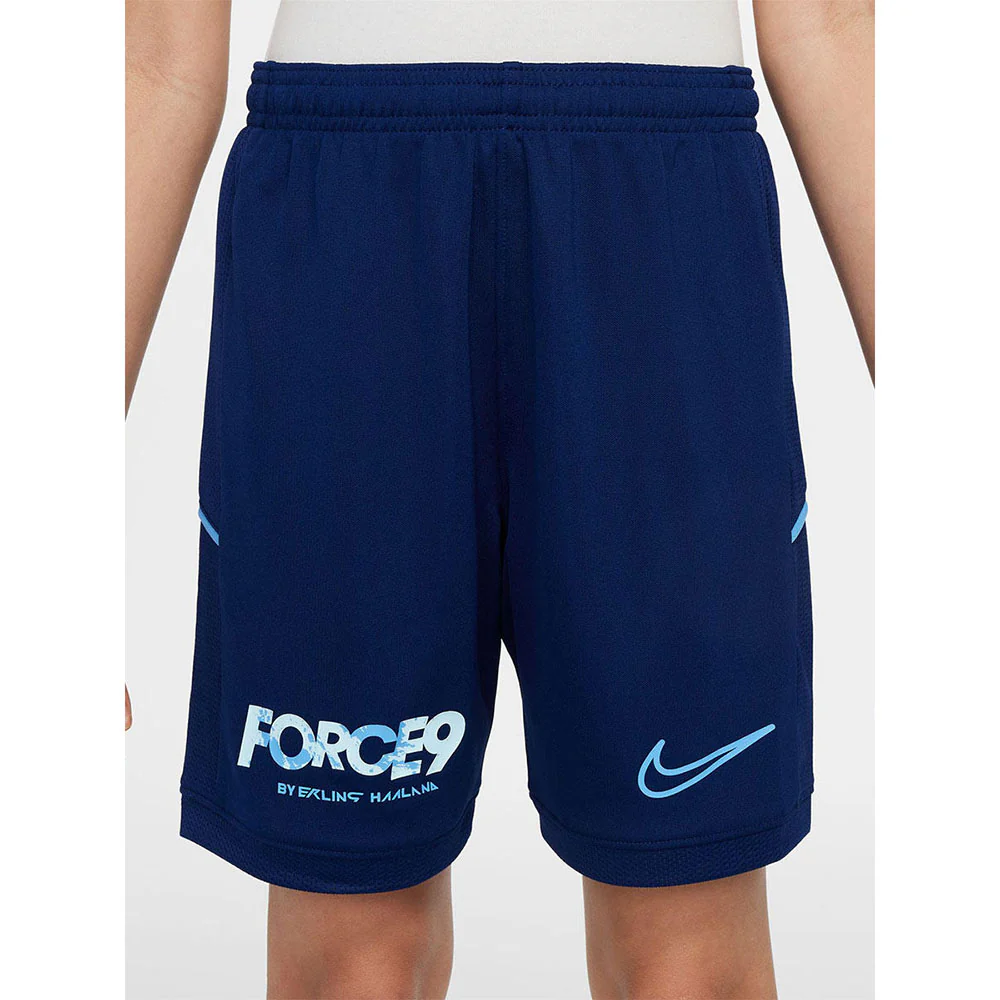 NIKE Erling Haaland Academy Kids Football Shorts - Blue - L (US SIZE)