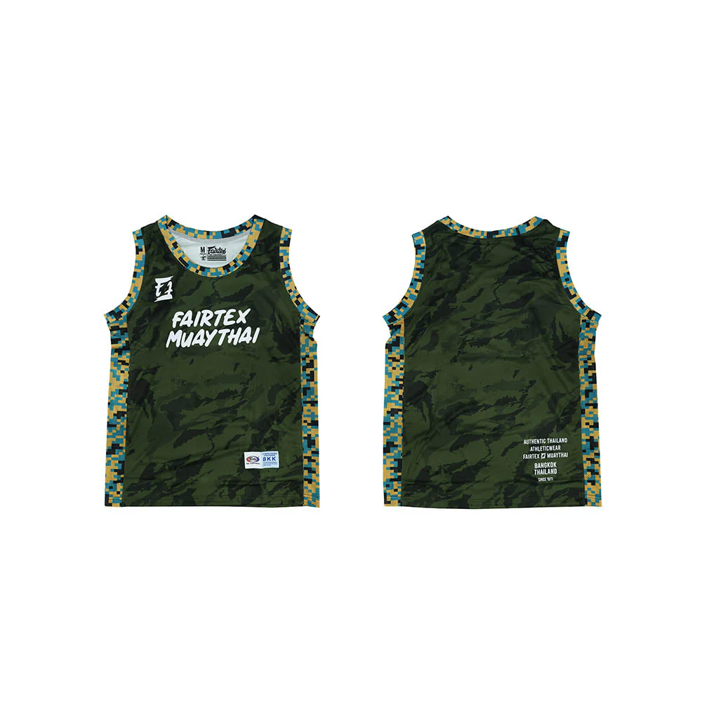 Fairtex Basketball Jersey - JS32 - Army Green - Green - L