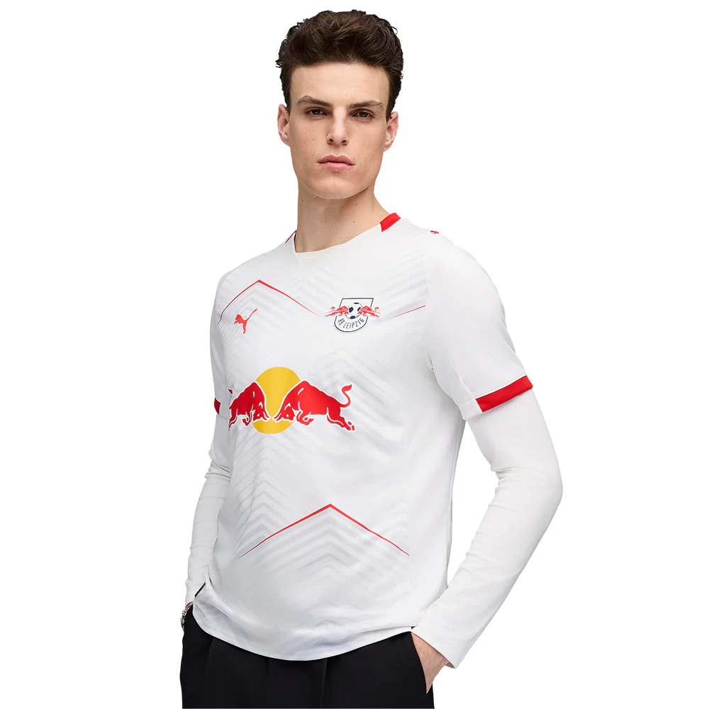 PUMA Men's RB Leipzig Home 2025/26 Jersey - White - 2XL (US SIZE)