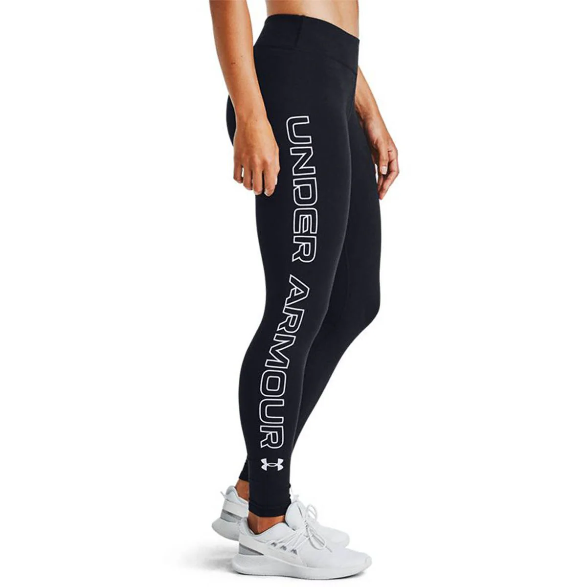 UNDER ARMOUR Favorite Wordmark Women's Training Pants - Black - L (US SIZE)