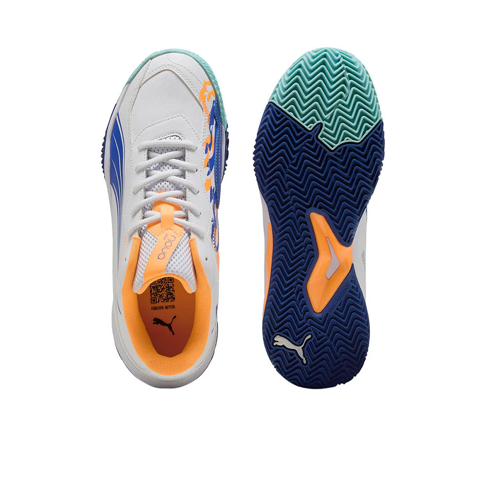 PUMA NOVA Smash Padel Men's Futsal Shoes - White - UK 10