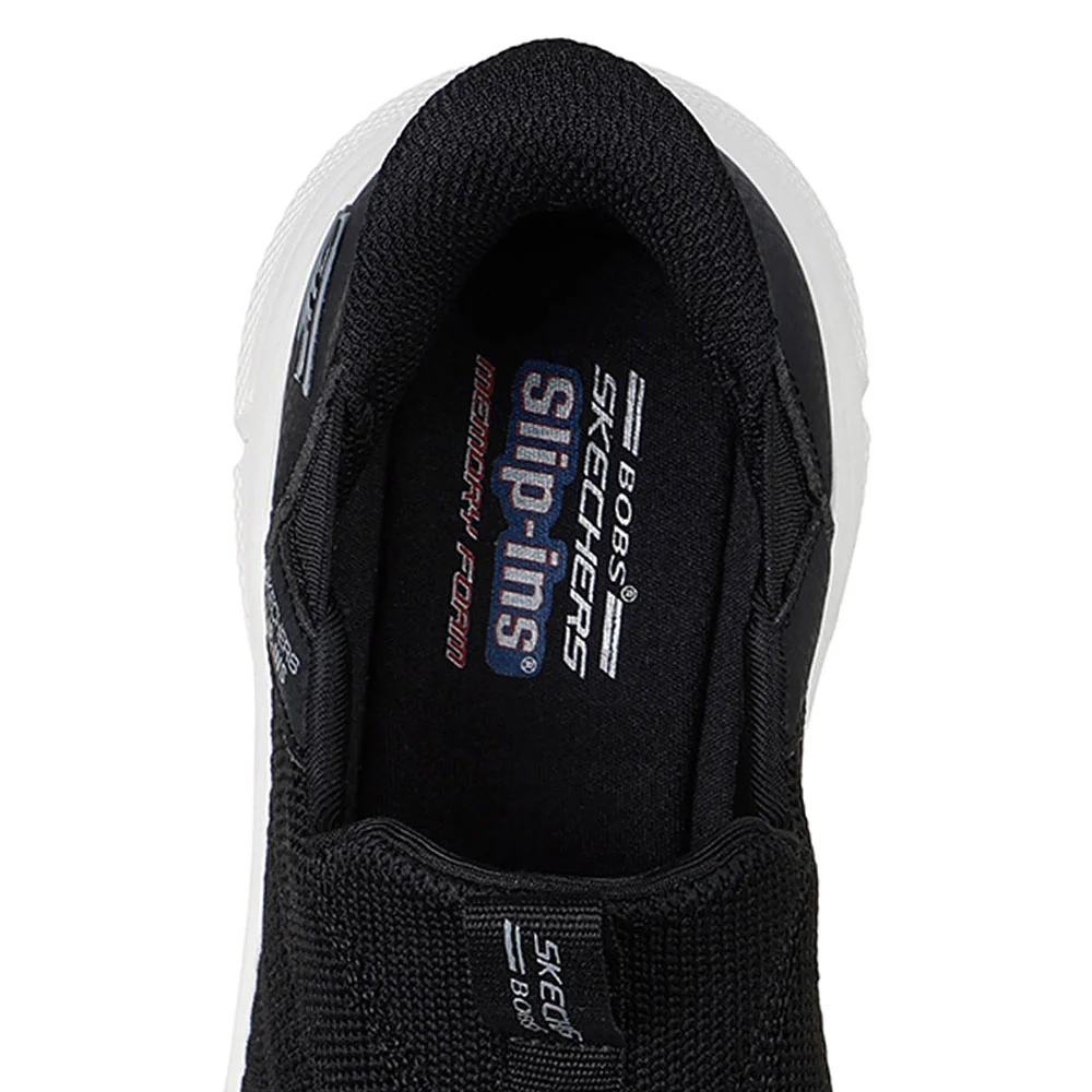 SKECHERS Slip-ins: BOBS Sport B Flex - Lifestyle Fit Women's Lifestyle Shoes - Black - US 10