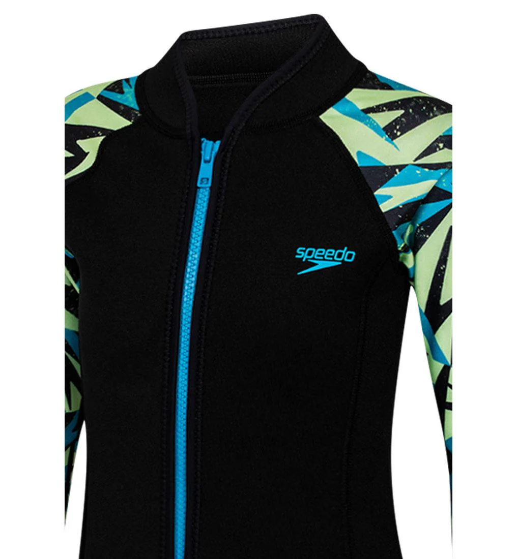 SPEEDO Combofit Boys Rashguard - Black - 10 YEARS