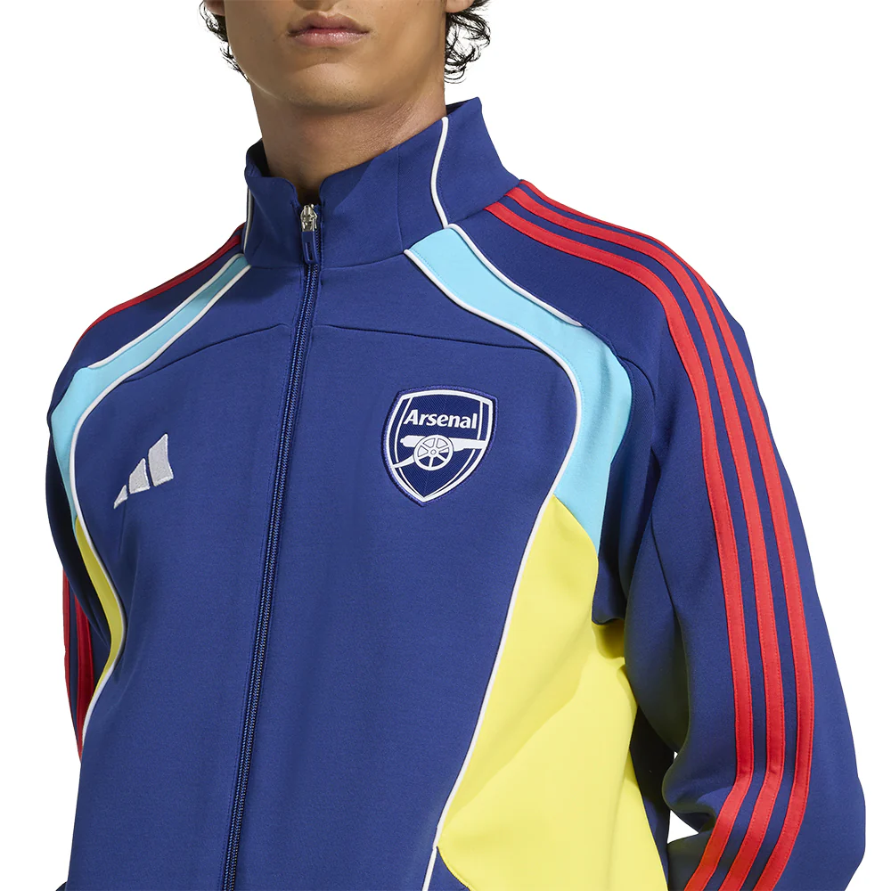 ADIDAS Arsenal Festival Pack Doubleknit Track Men's Football Jacket - Blue - 2XL (UK SIZE)