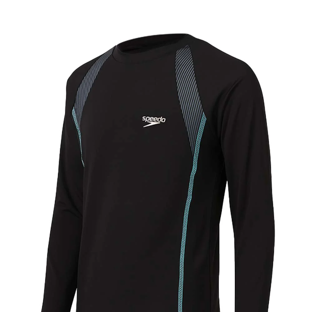 SPEEDO Hero 6.0 Boys Rashguard - Black - 11-12 YEARS