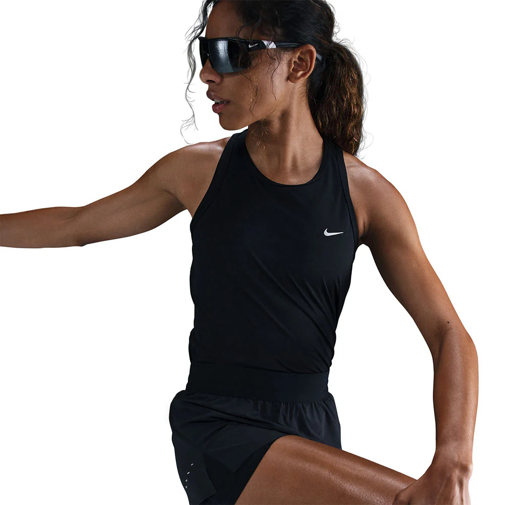 NIKE Tempo Women's Running Tank - Black - L (US SIZE)
