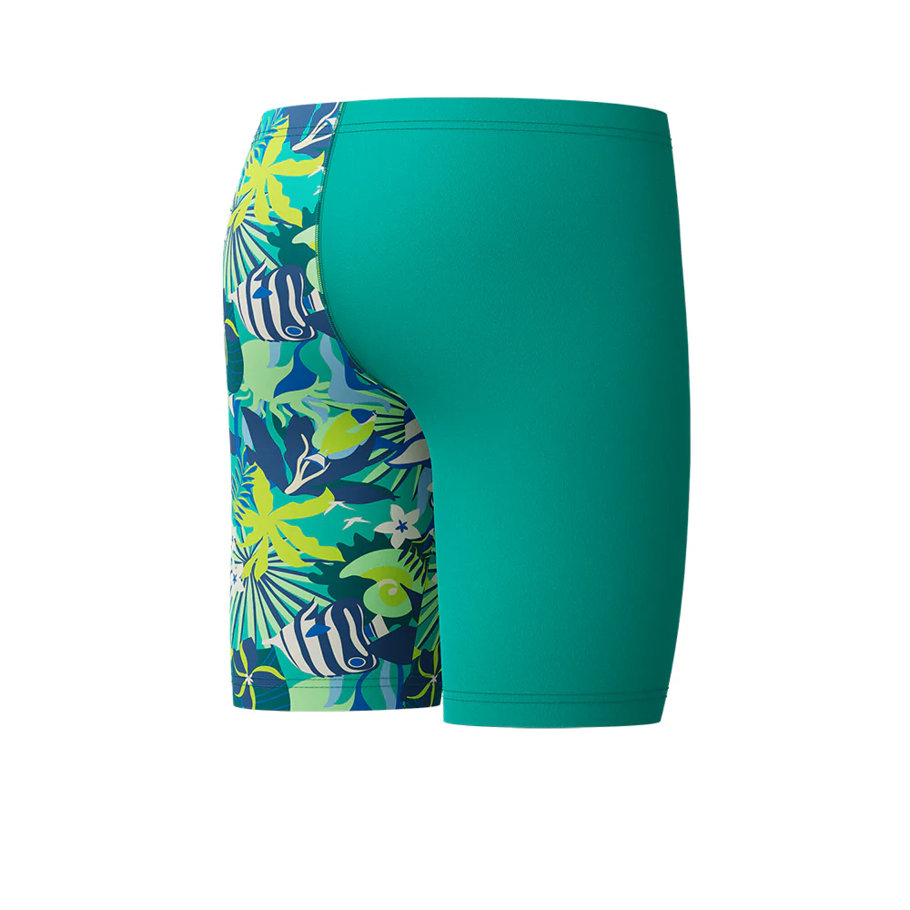 SPEEDO Allover V-Cut Jammer Boys Swim Shorts - Blue - 11-12 YEARS