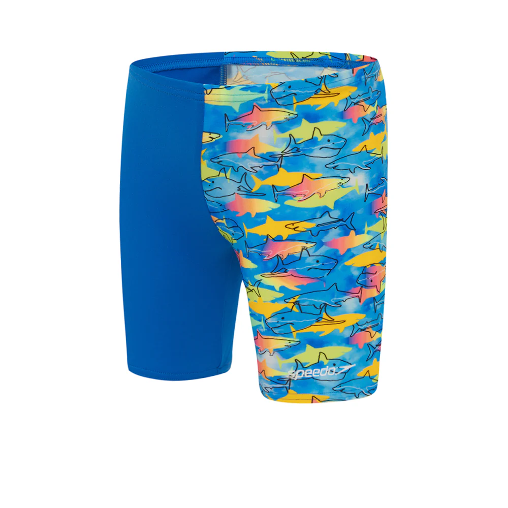 SPEEDO Under The Sea Jammer Boys Swim Shorts - Blue - 2 YEARS