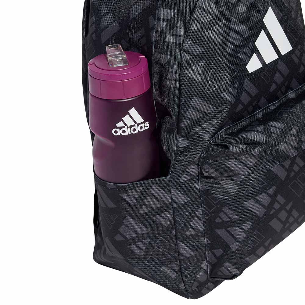 ADIDAS Classic Monogram Graphic Unisex Backpack - Black - ONE SIZE