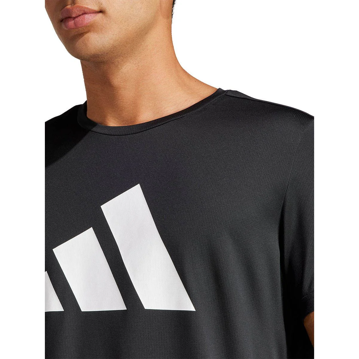 ADIDAS Run It Men's Running T-Shirt - Black - 2XL (ASIAN SIZE)