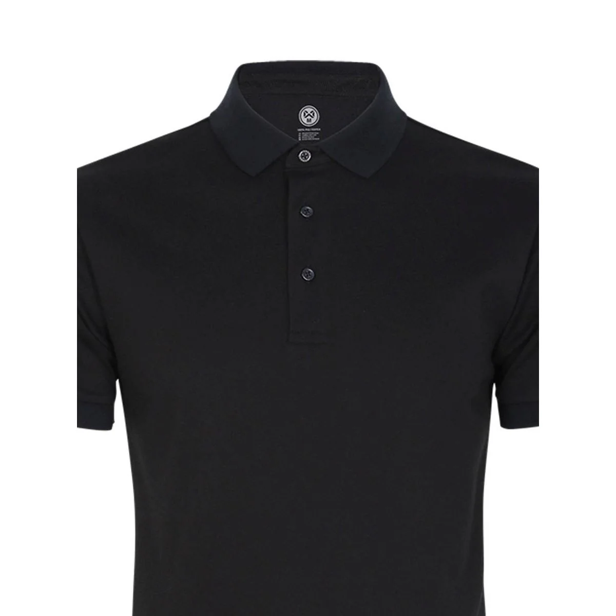 WARRIX Invisible Peaceful Unisex Polo Shirt - Black - 2L (US SIZE)